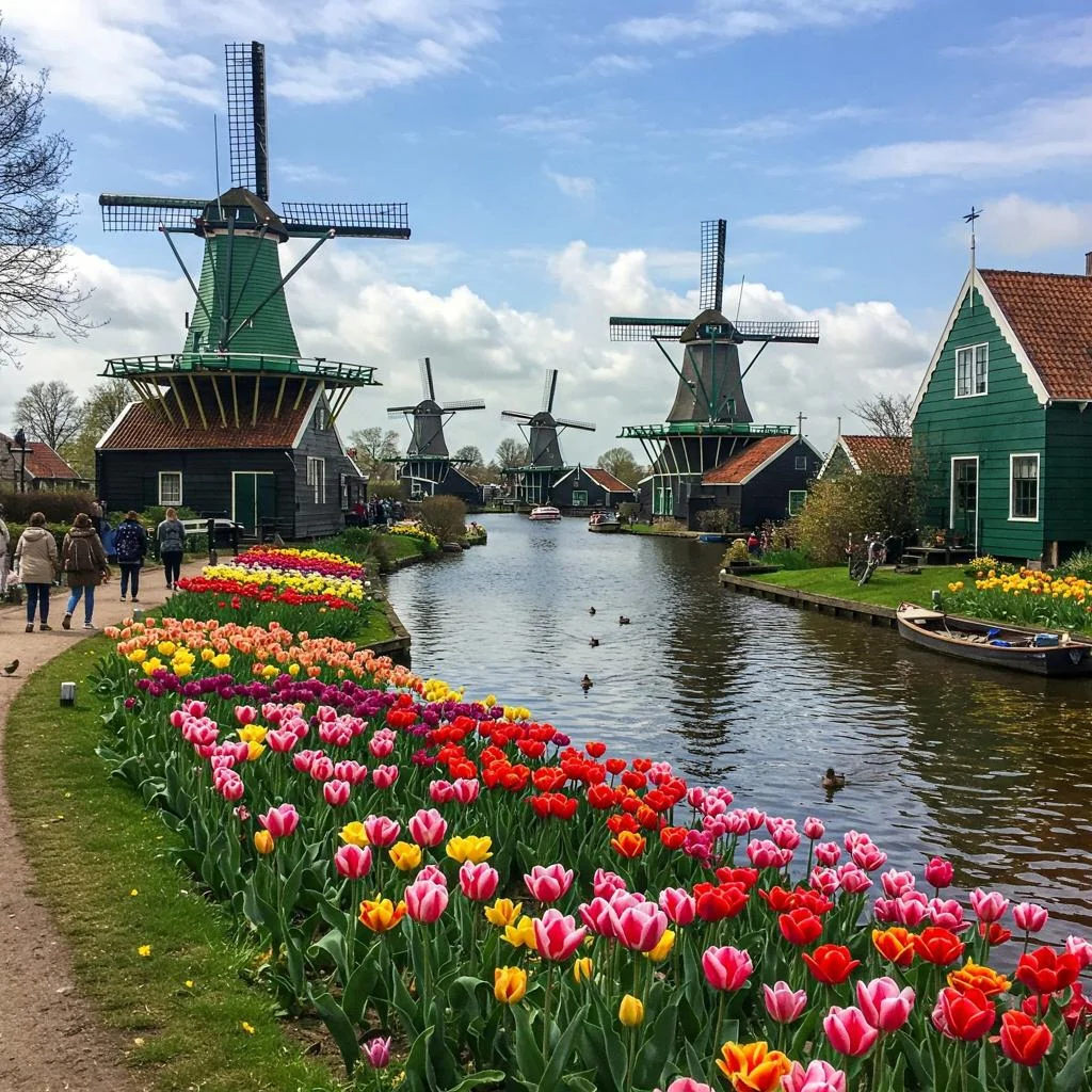 Viagem em grupo para Holanda — Tulipas, Canais e a Cidade Luz